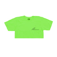 OUTLINE CROP TOP-LIME GREEN