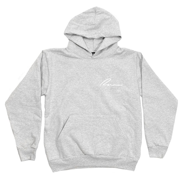 PUFF HOODIE-HEATHER GREY