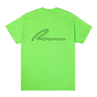 OUTLINE TEE-LIME GREEN