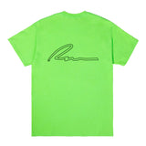 OUTLINE TEE-LIME GREEN