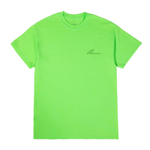 OUTLINE TEE-LIME GREEN